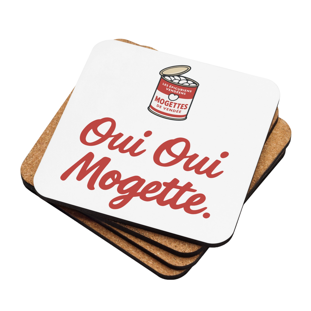 Sous-verre Oui Oui Mogette – Épicuriens Vendéens