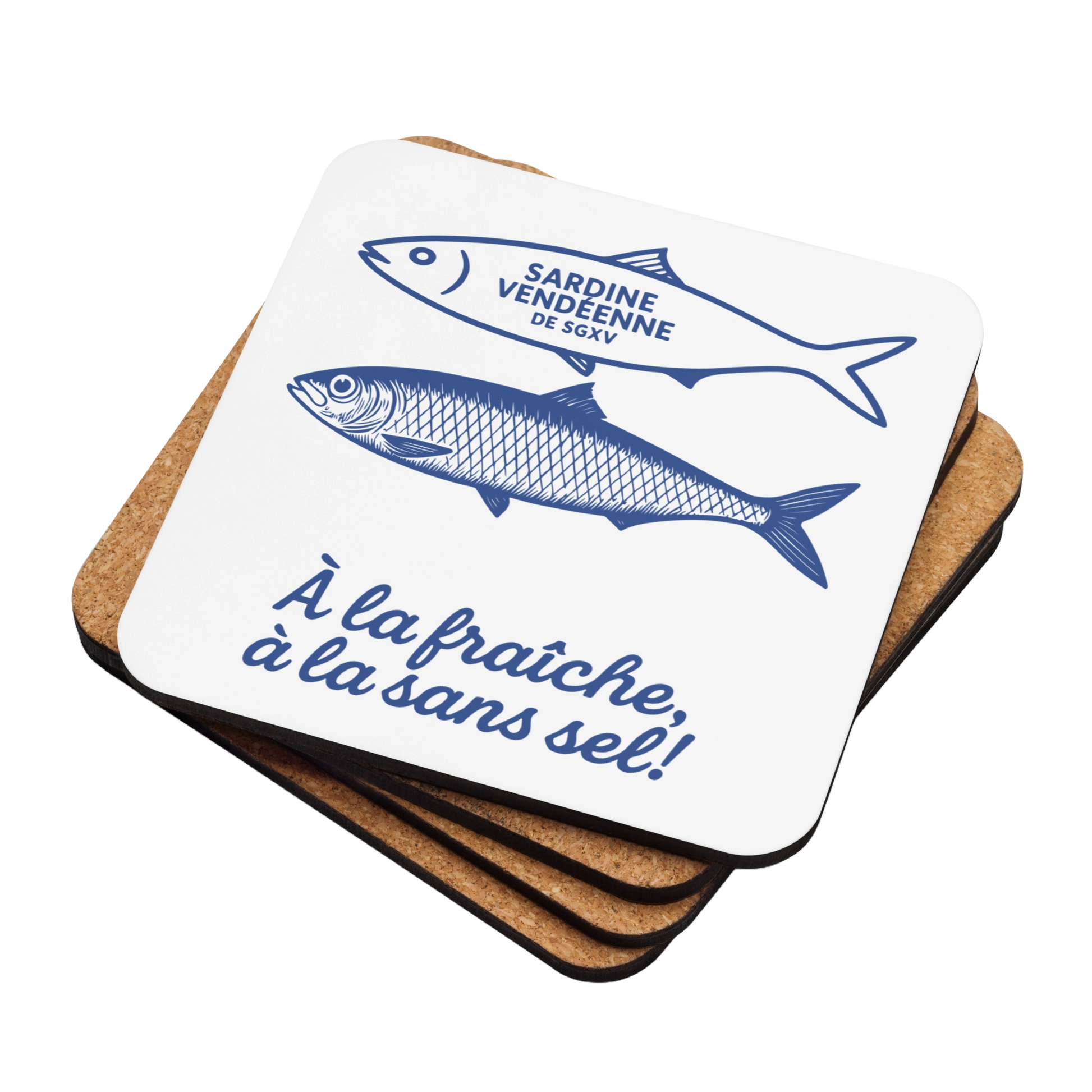 Sous-verre Sardine SGXV – Épicuriens Vendéens