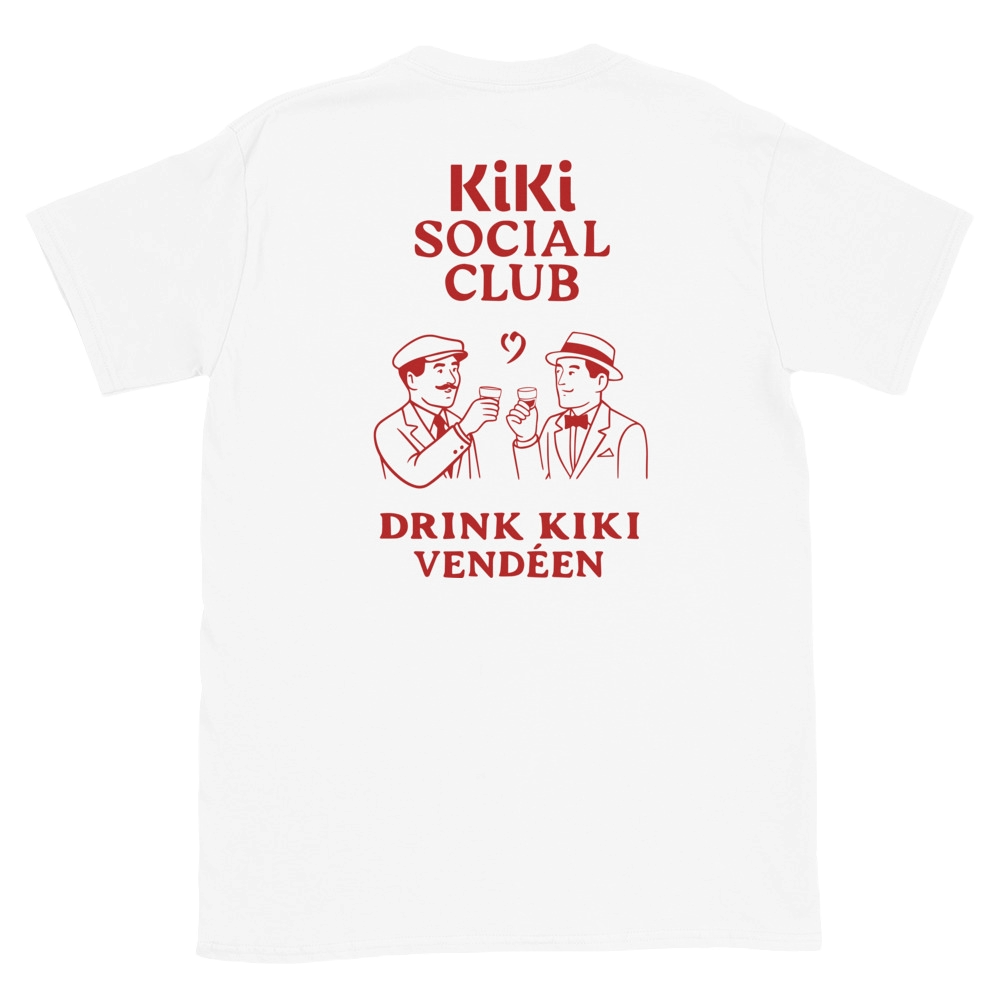 T-shirt Blanc dos – Visuel Kiki Vendéen