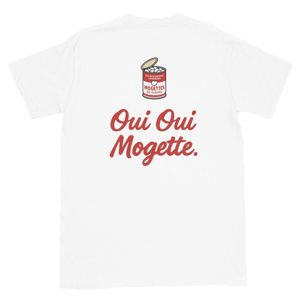 T-shirt Blanc dos – Visuel Oui Oui Mogette