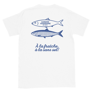 T-shirt Blanc dos – Visuel Sardine