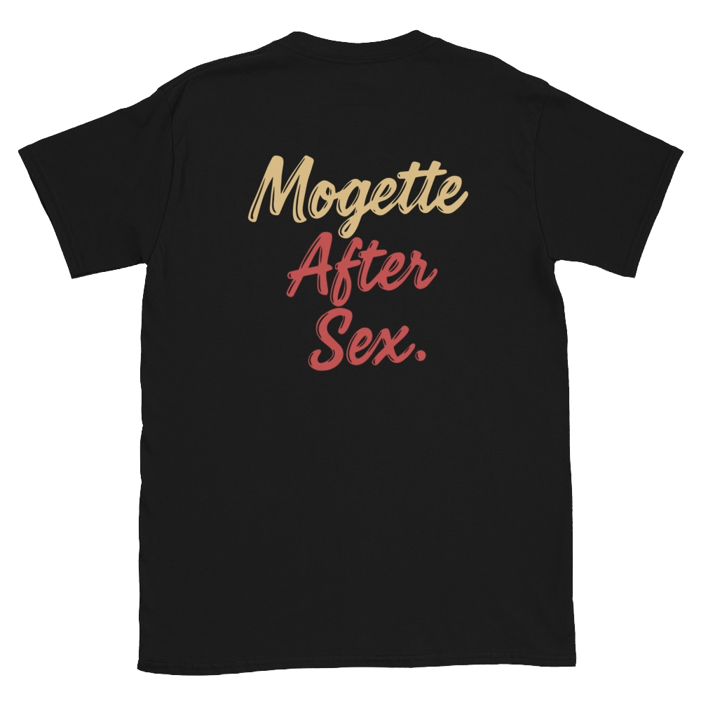 T-shirt Noir dos – Visuel Mogette After Sex