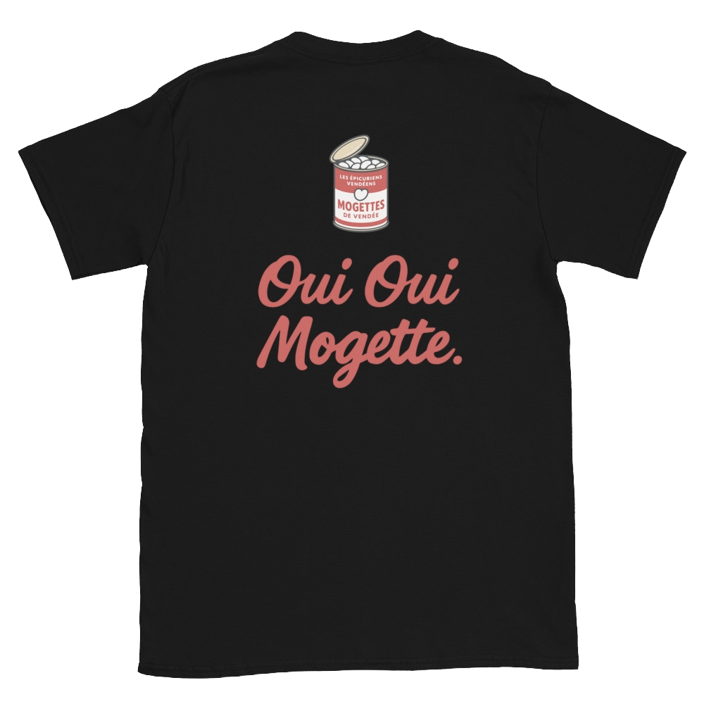 T-shirt Noir dos – Visuel Oui Oui Mogette