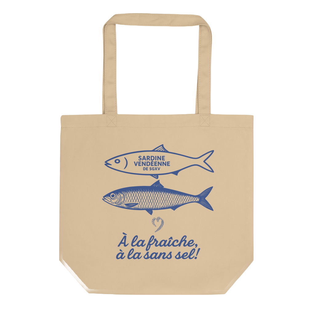 Tote bag Sardine SGXV – À la fraîche, à la sans sel – Épicuriens Vendéens