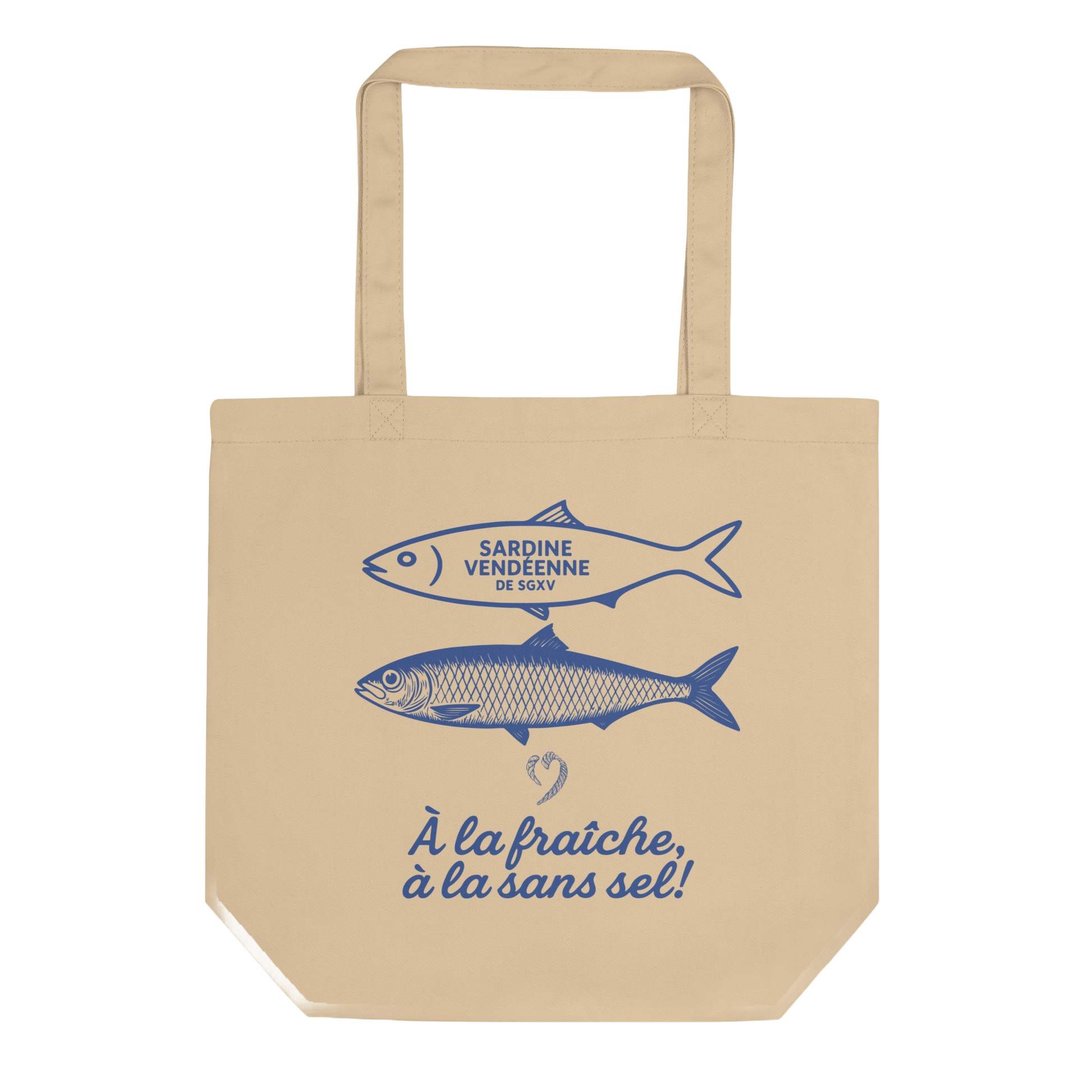 Tote bag Sardine SGXV – À la fraîche, à la sans sel – Épicuriens Vendéens